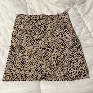 brandy melville cheetah print mini/phoebe skirt